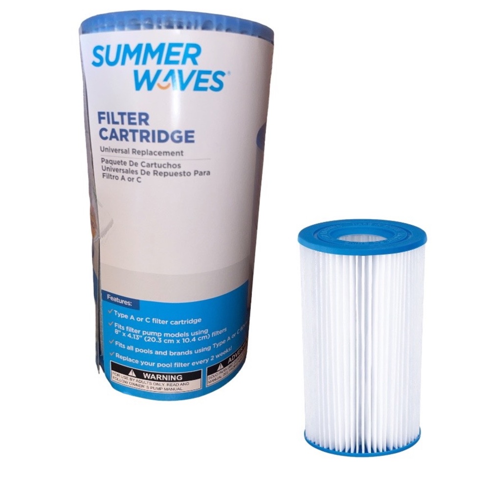 Summer Waves P57100202 Swimming Pool Pump Filter 1 Cartridge Type A/C open unuse